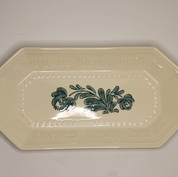 2/$30 Pfaltzgraff Yorktowne Floral 12" Bread Serving Platter Tray Plate - Picture 2 of 9
